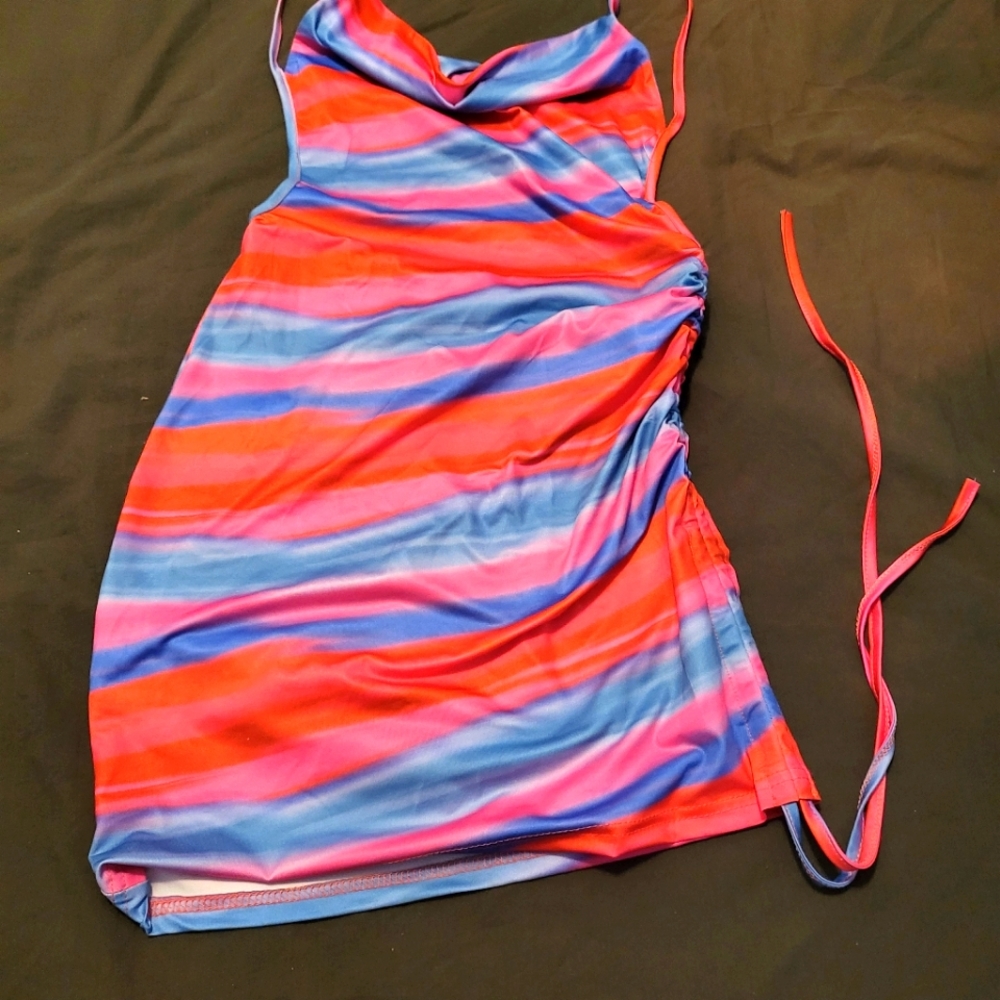 Summer bodycon tye dye dress